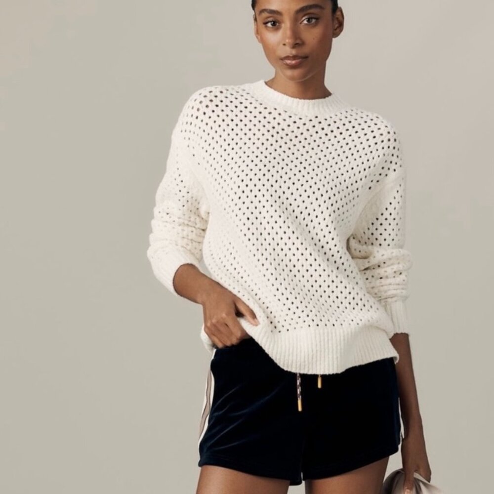 NWT Varley Grady Boucle Knit Sweater Cream - Picture 2 of 11